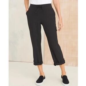 Chico's Zenergy Convertible Utility Crop Pants in Black NWT Size 3/ XL